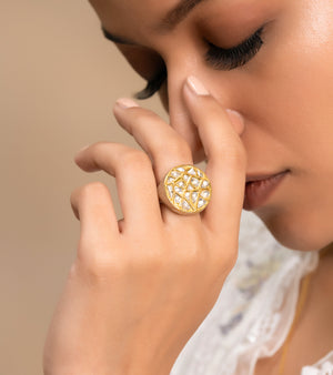 Polki Rings by UNCUT Jewelry