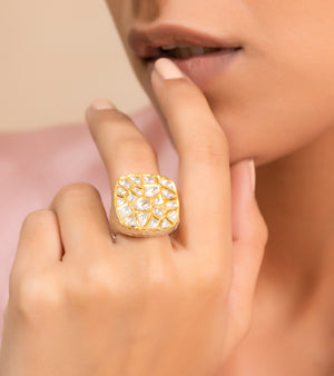 Polki Rings by UNCUT Jewelry