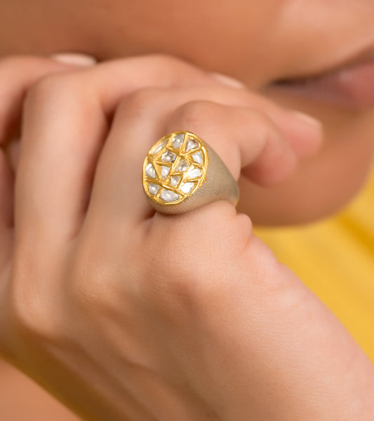 Polki Rings by UNCUT Jewelry