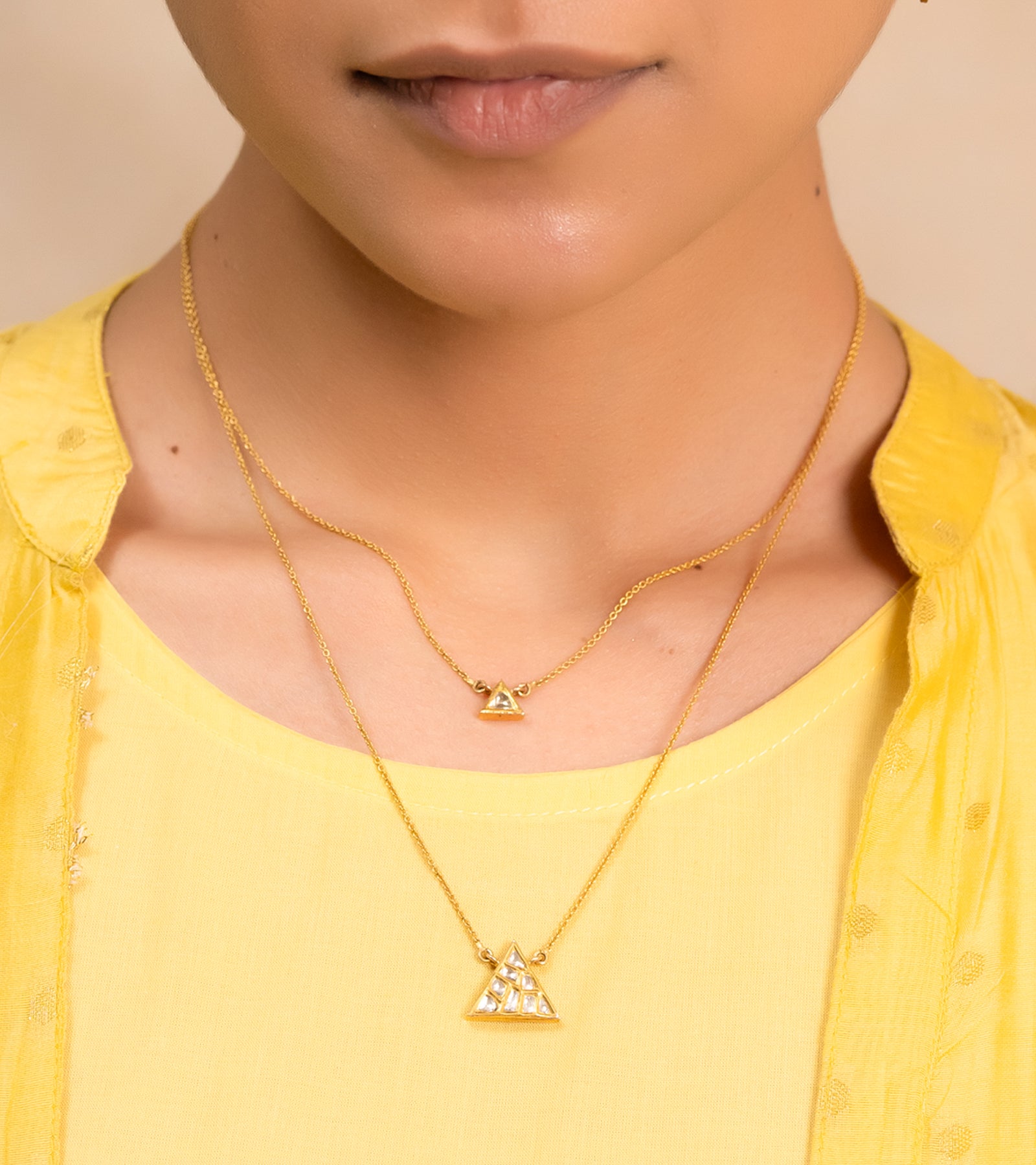 Indian Gold Necklace by UNCUT Jewelry