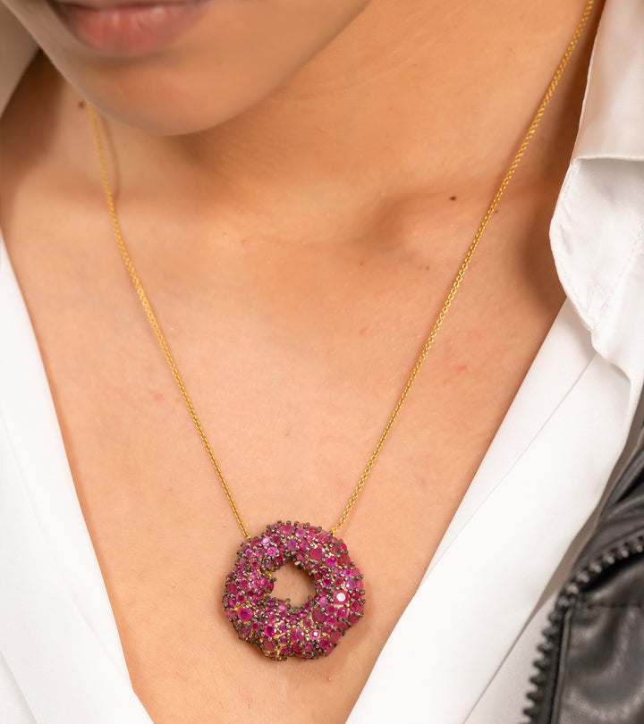 Ruby Necklace by UNCUT Jewelry
