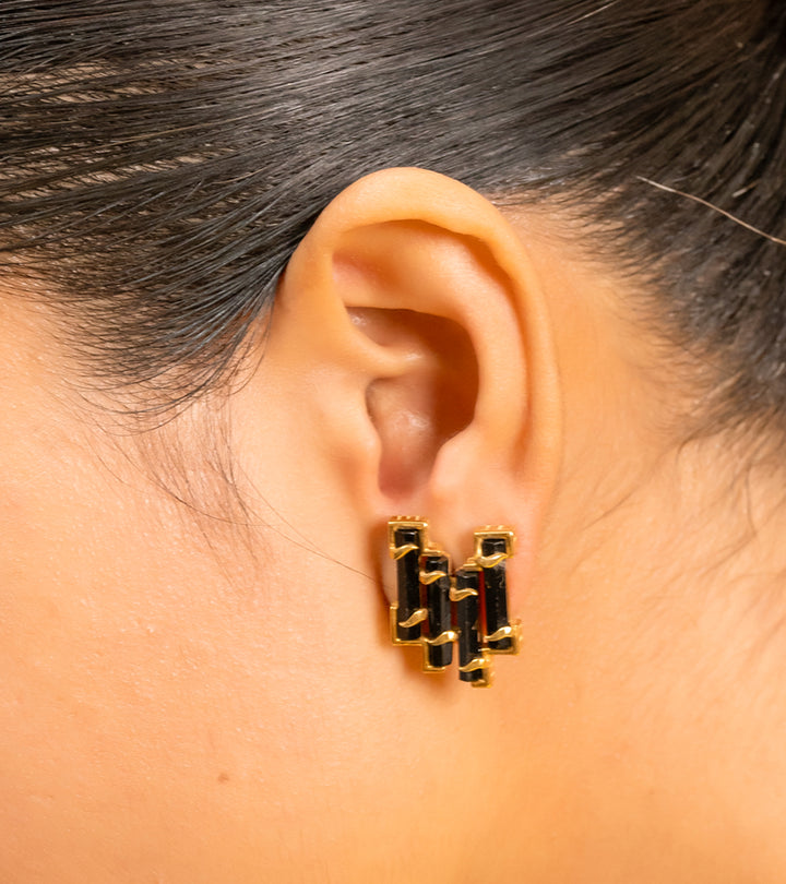 Noir Earrings by UNCUT Jewelry
