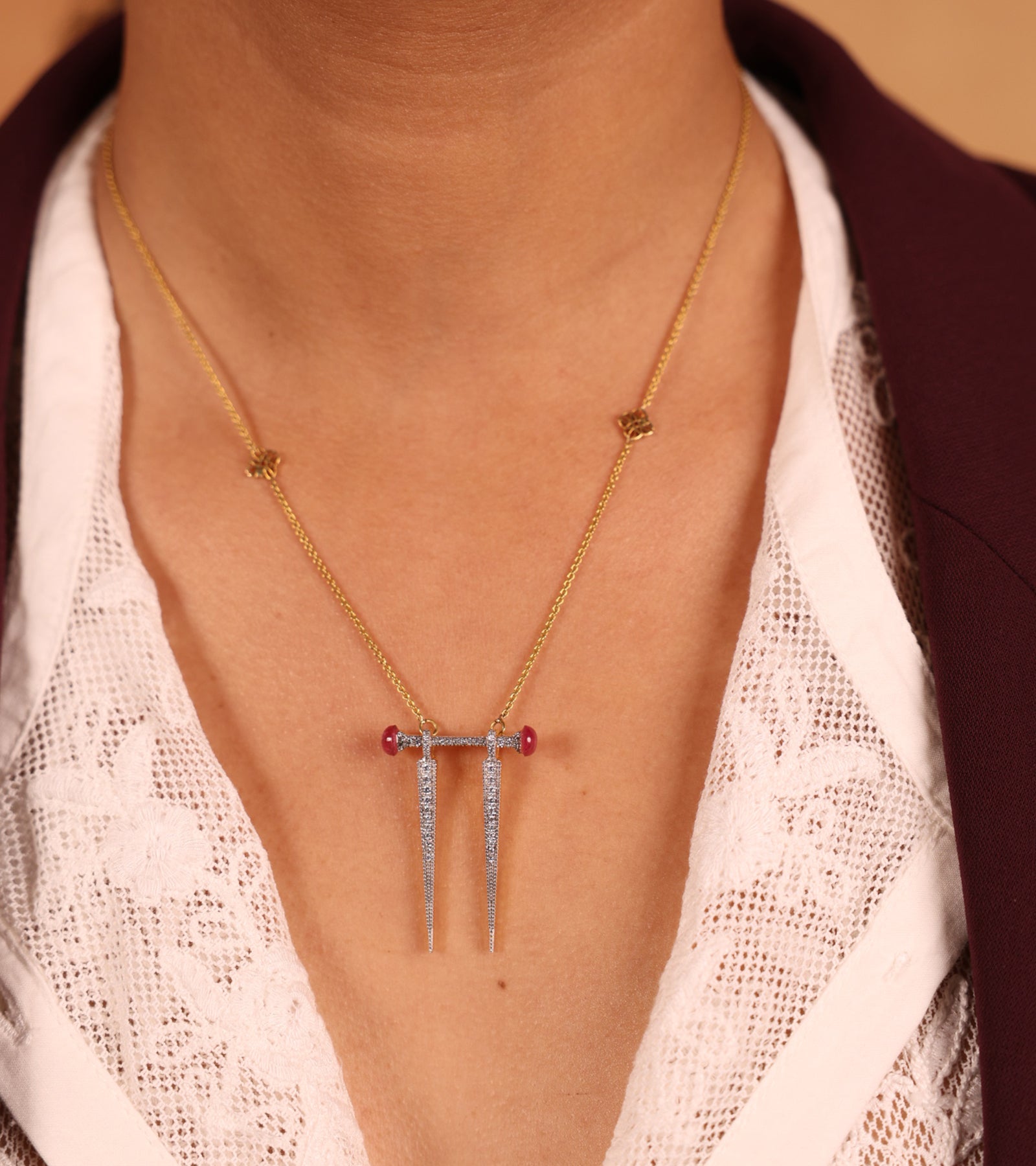 Thalassa Double Dagger | Pendant