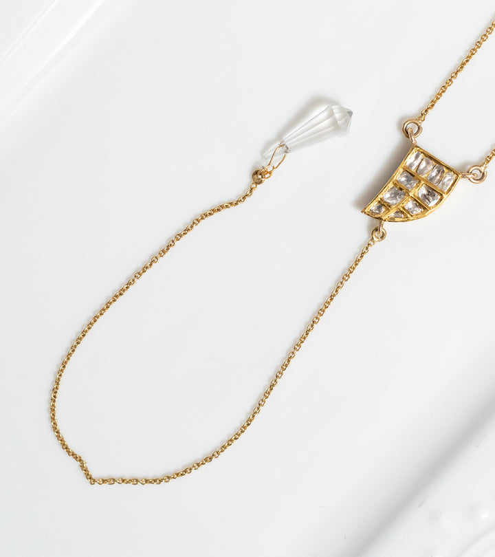 Polki Gold Necklace by UNCUT Jewelry