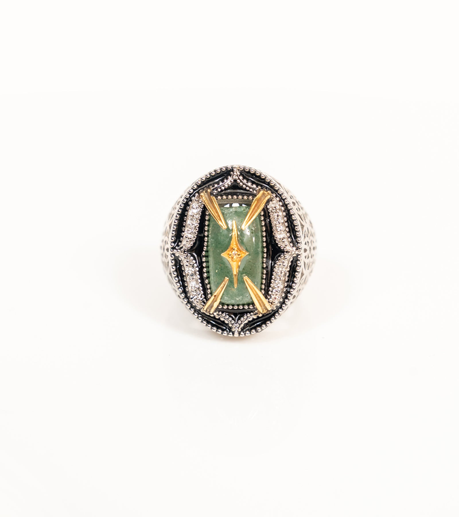 Taskan Green Cocktail Ring I UBAA
