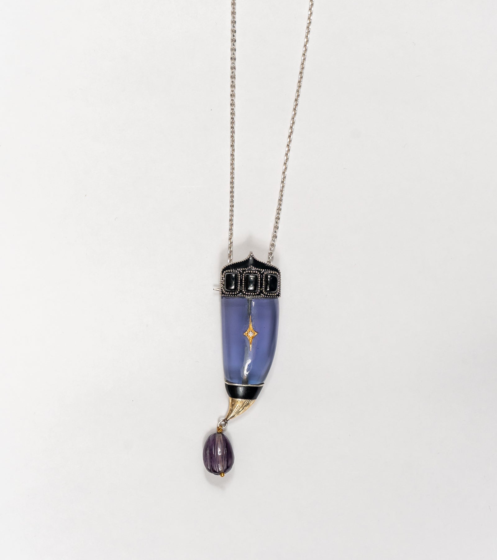 Purple Vita Brooch Pendant I UBAA