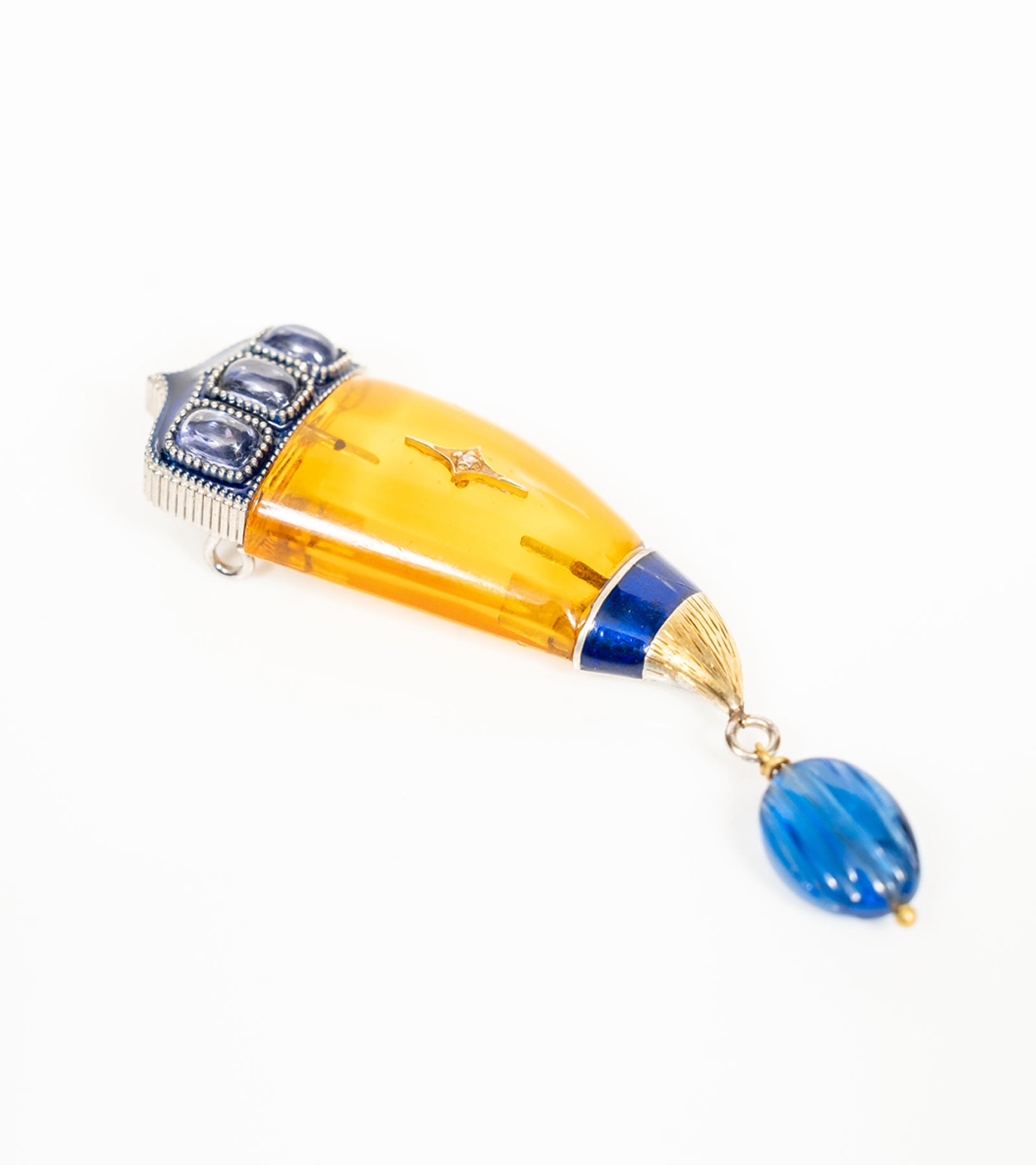 Yellow Vita Brooch Pendant I UBAA