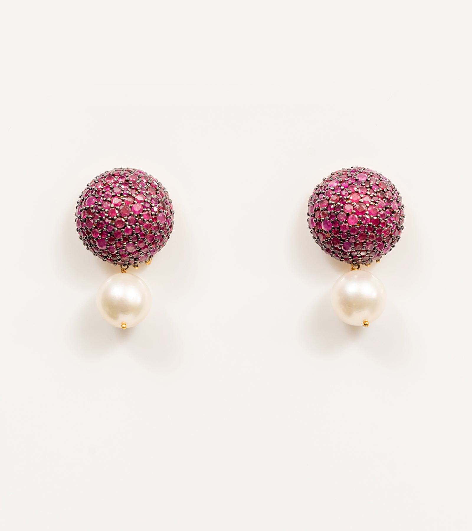 Ruby Dome Earrings | UBAA