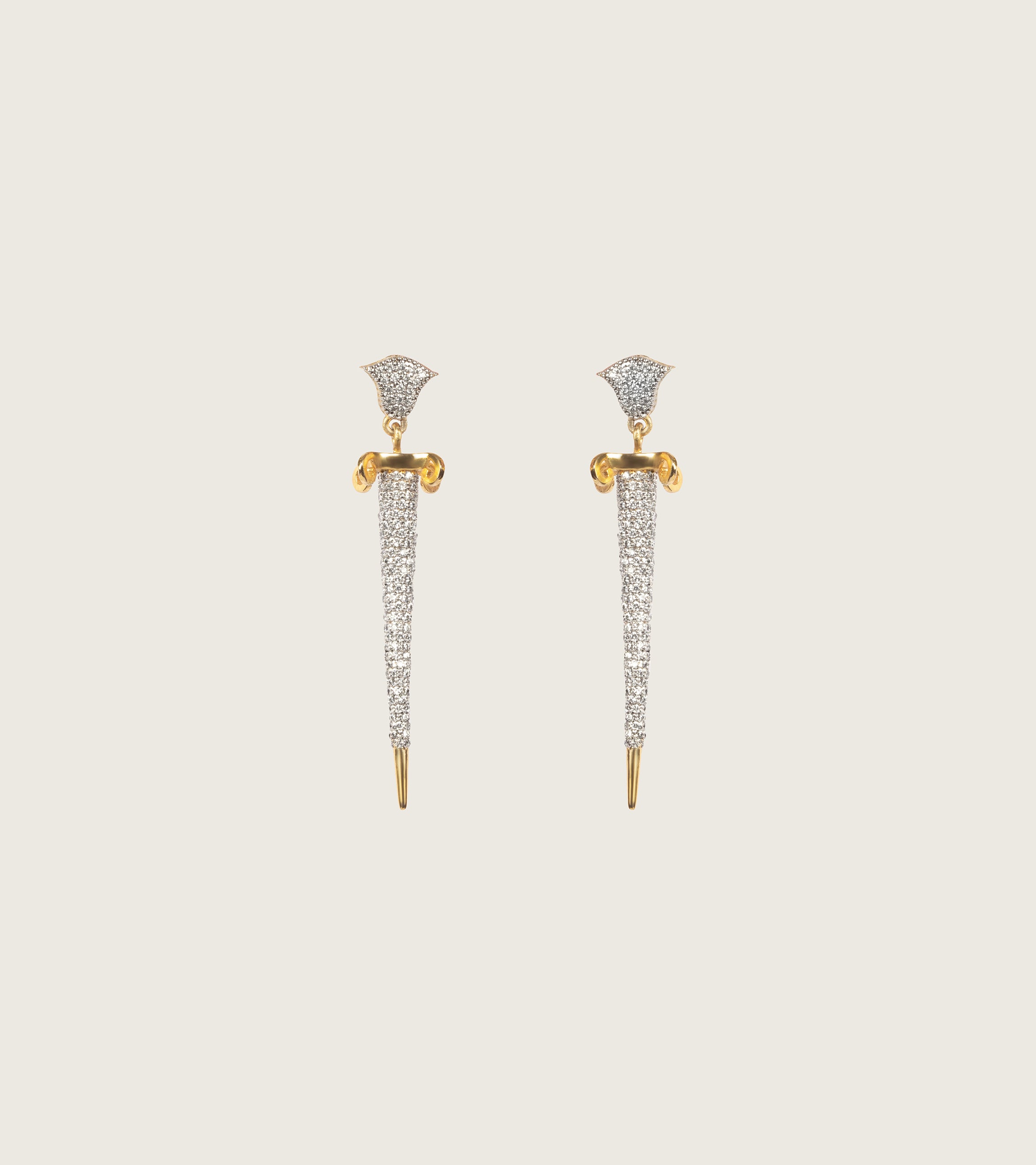 Diamond Dagger Earrings | UBAA