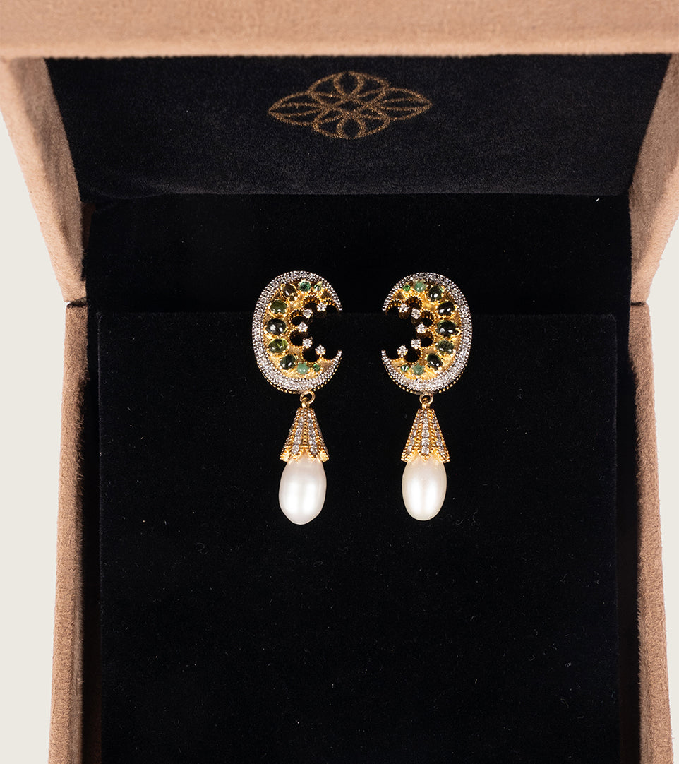 Czarina Diamond Crescent | Earrings