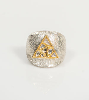 Ann Cocktail Ring worn solo as a bold standalone statement piece