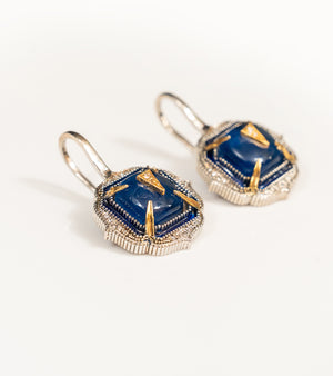 Aurora Earrings styled for everyday wear, paired to complement the Aurora Pendant