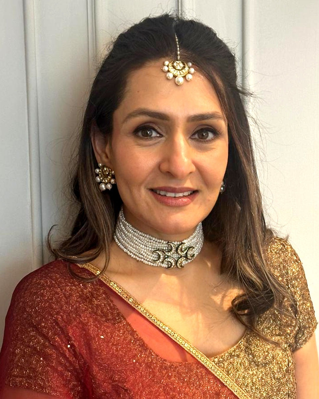 Festive by Uncut: Aditi Amin Styles the Oma Polki Earrings &amp; Indie Choker