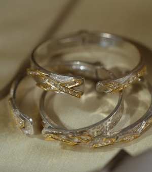 Polki Gold Bracelets by UNCUT Jewelry