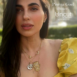 Polki Gold Necklace by UNCUT Jewelry