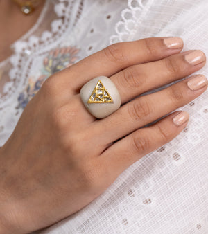 Indian Gold Rings by UNCUT Jewelry