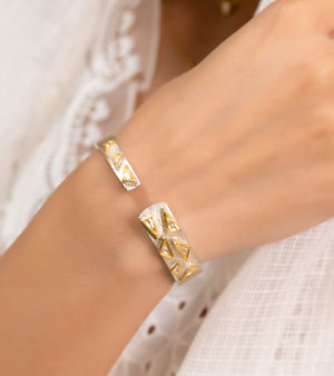 Polki Gold Bracelets by UNCUT Jewelry