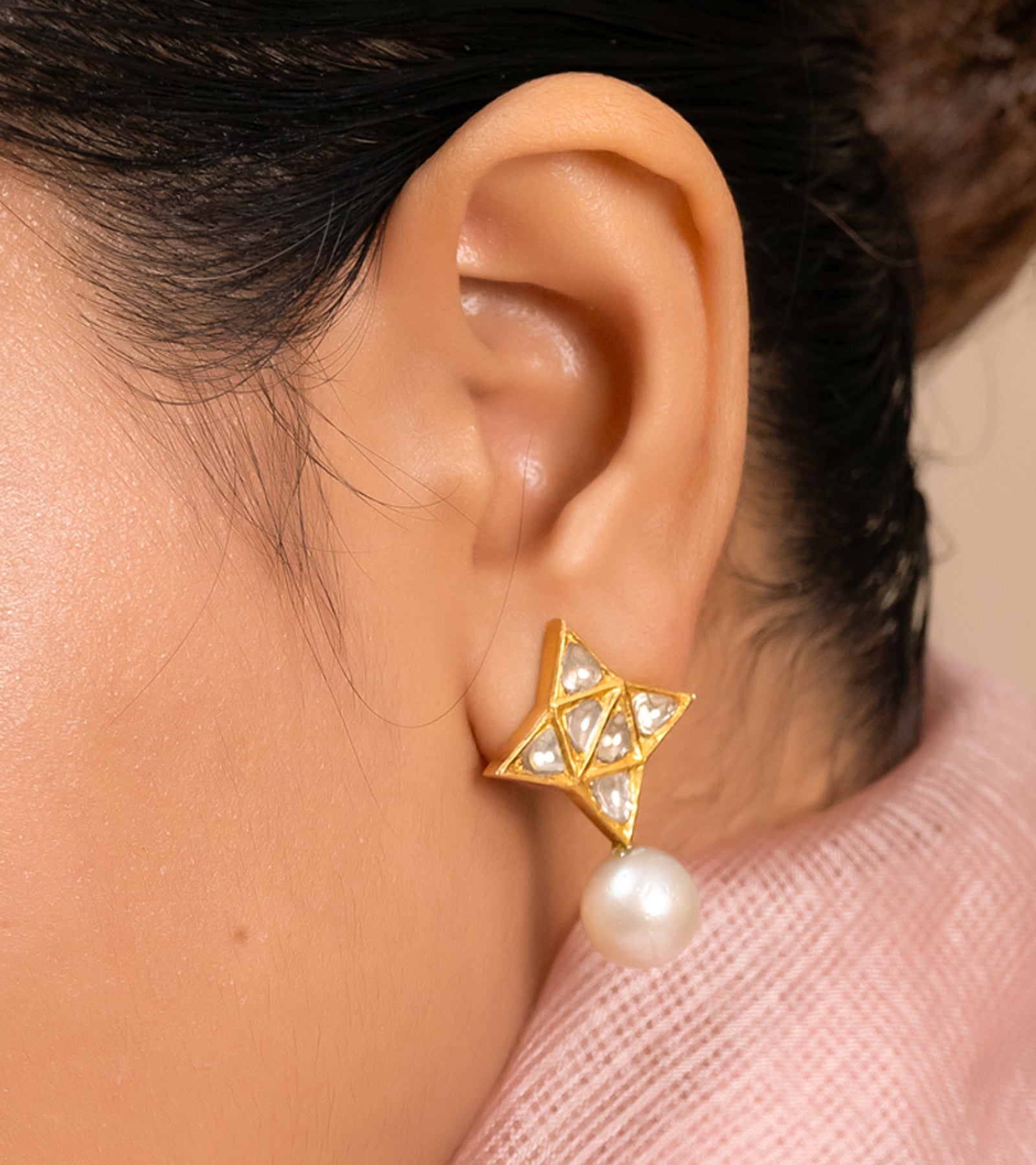 Polki Earrings by UNCUT Jewelry
