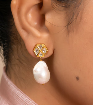 Polki Earrings by UNCUT Jewelry