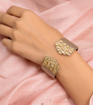 Indian Gold Bracelet by UNCUT Jewelry