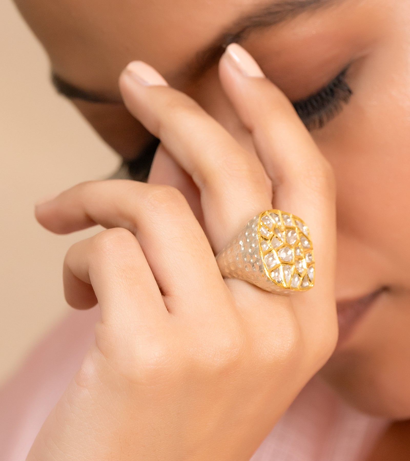 Indian Gold Rings by UNCUT Jewelry