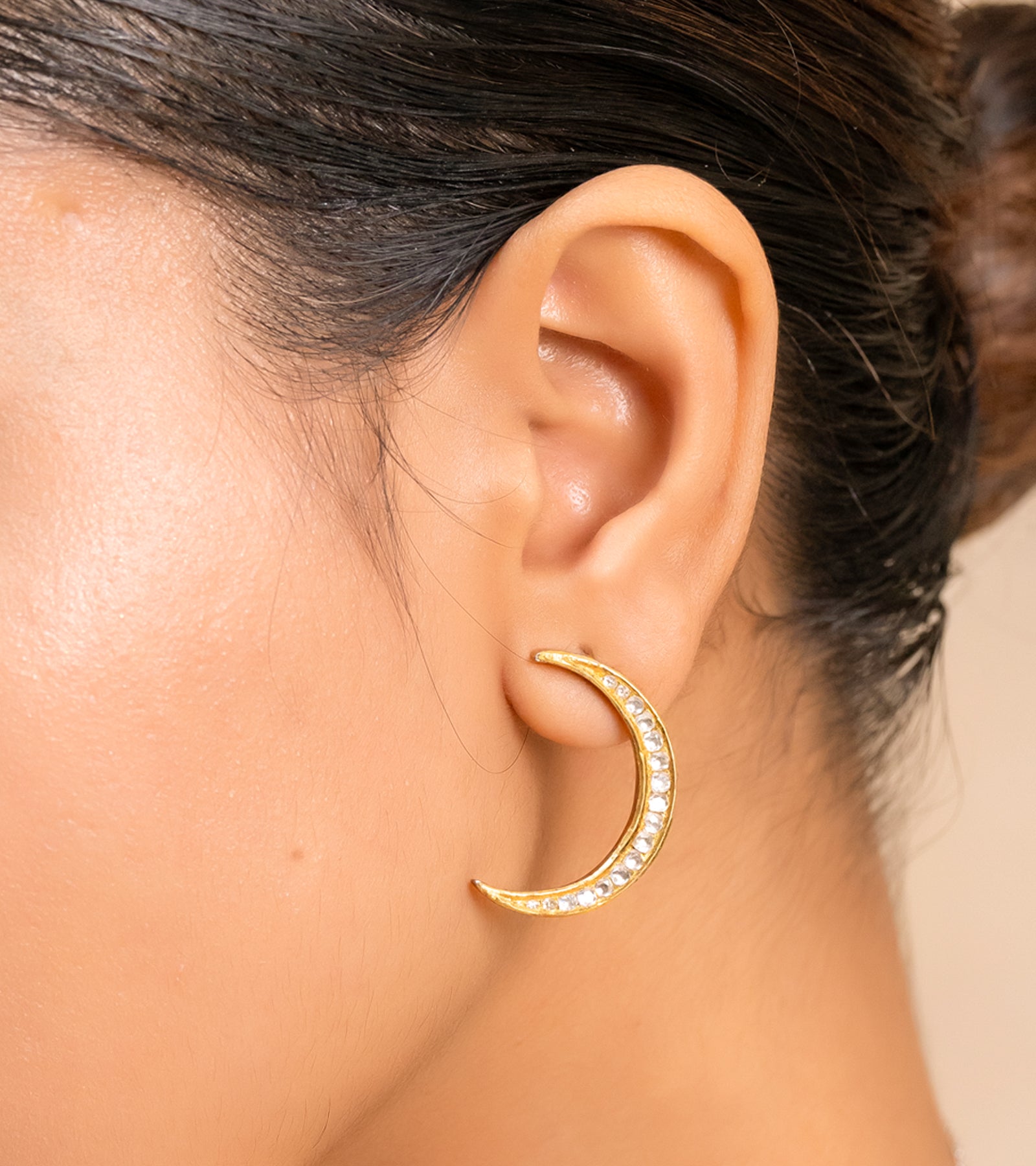 Indian Gold Earrings by UNCUT Jewelry