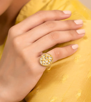 Indian Gold Rings by UNCUT Jewelry