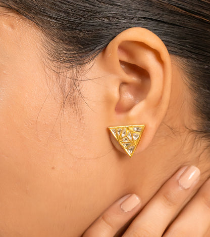 Triangolo Mosaic Stud | Earrings