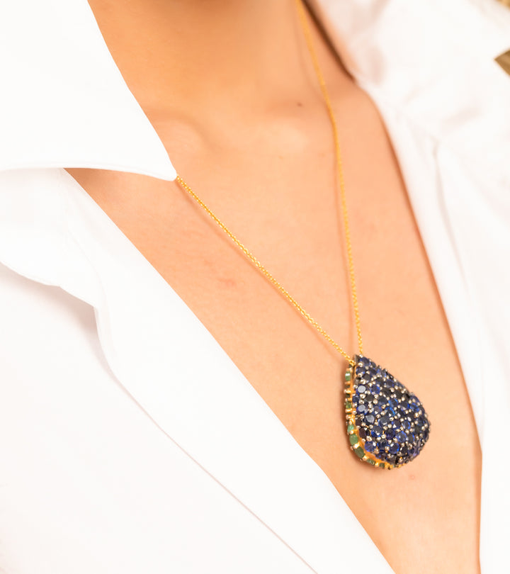 Sapphire Necklace by UNCUT Jewelry