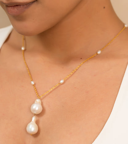 Baroque Pearl Drop | Necklace
