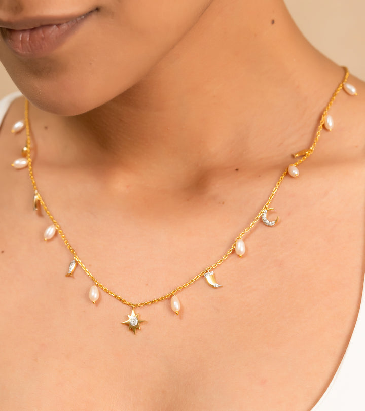Gold Style Necklace by UNCUT Jewelry