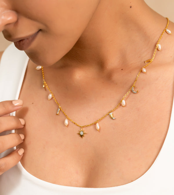 Gold Necklace by UNCUT Jewelry