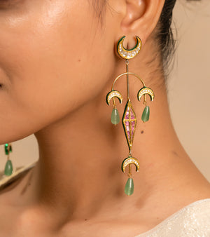 Polki Earrings by UNCUT Jewelry