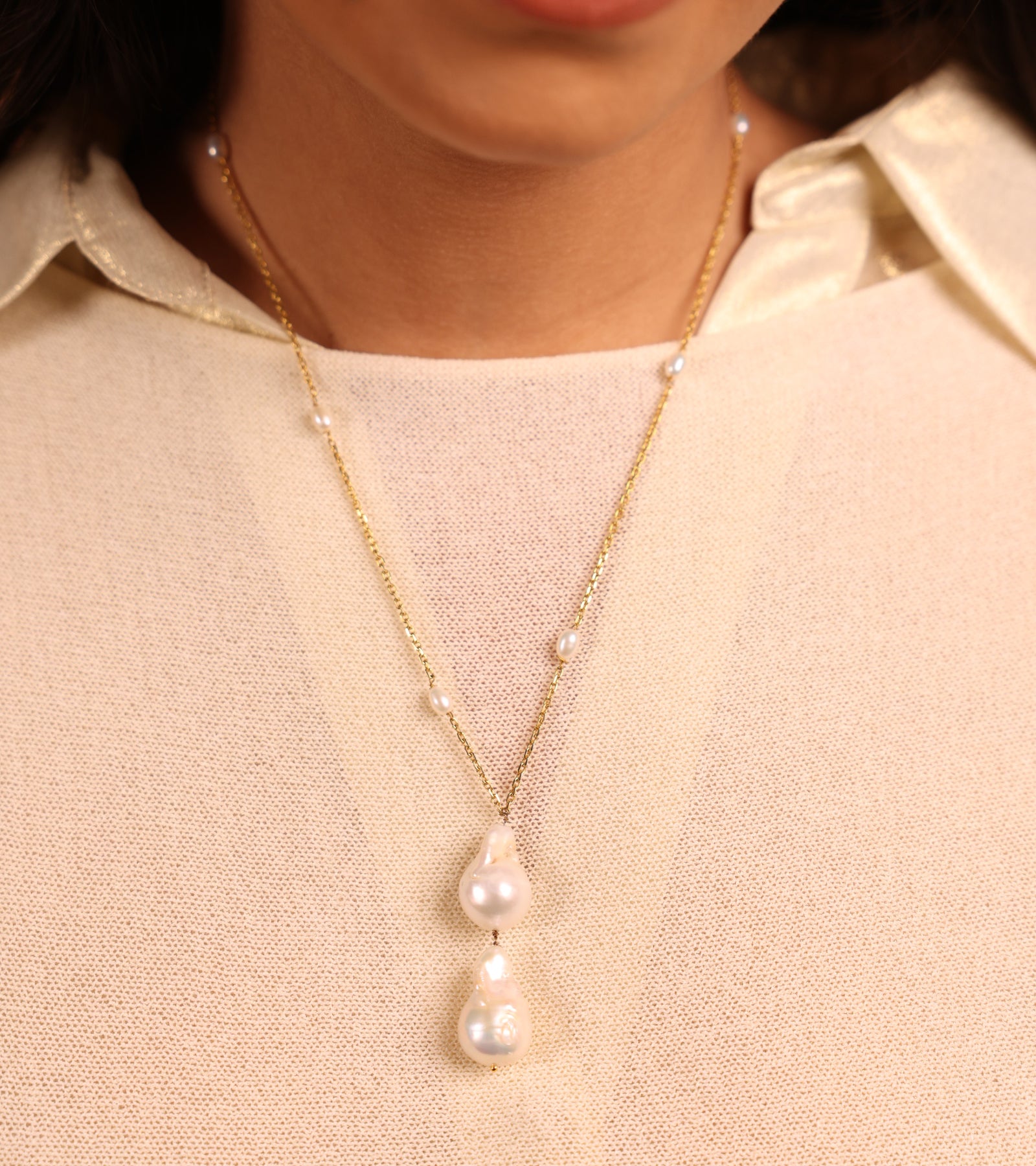 Baroque Pearl Drop | Neck Chain
