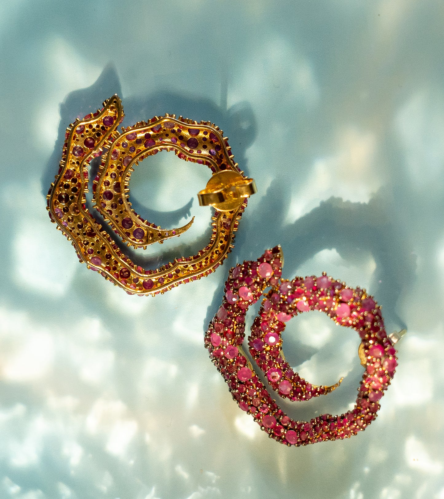 Ruby Swirl | Earrings