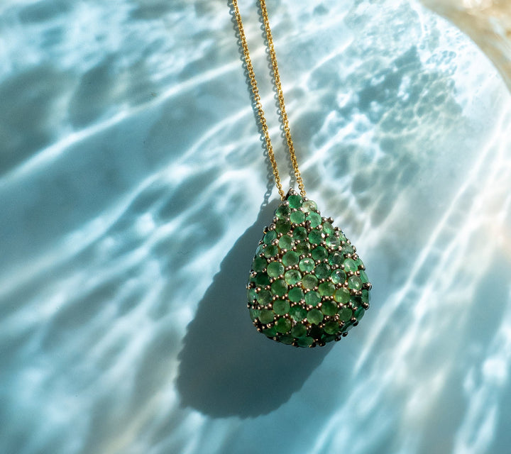 Emerald Necklace by UNCUT Jewelry