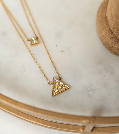 Triangolo Two Layered | Necklace