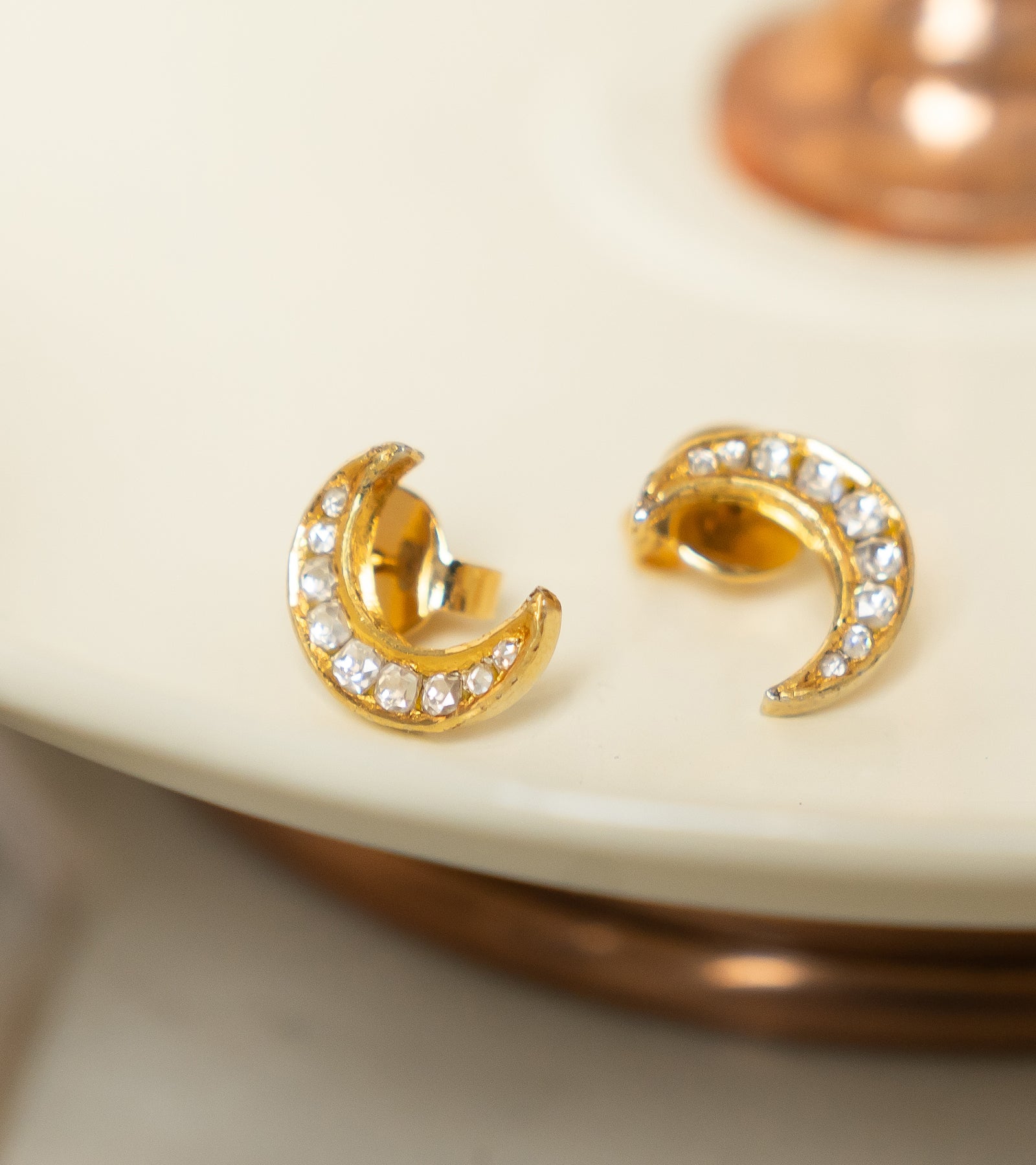 Gold Earrings by UNCUT Jewelry