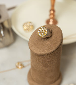 Polki Gold Rings by UNCUT Jewelry