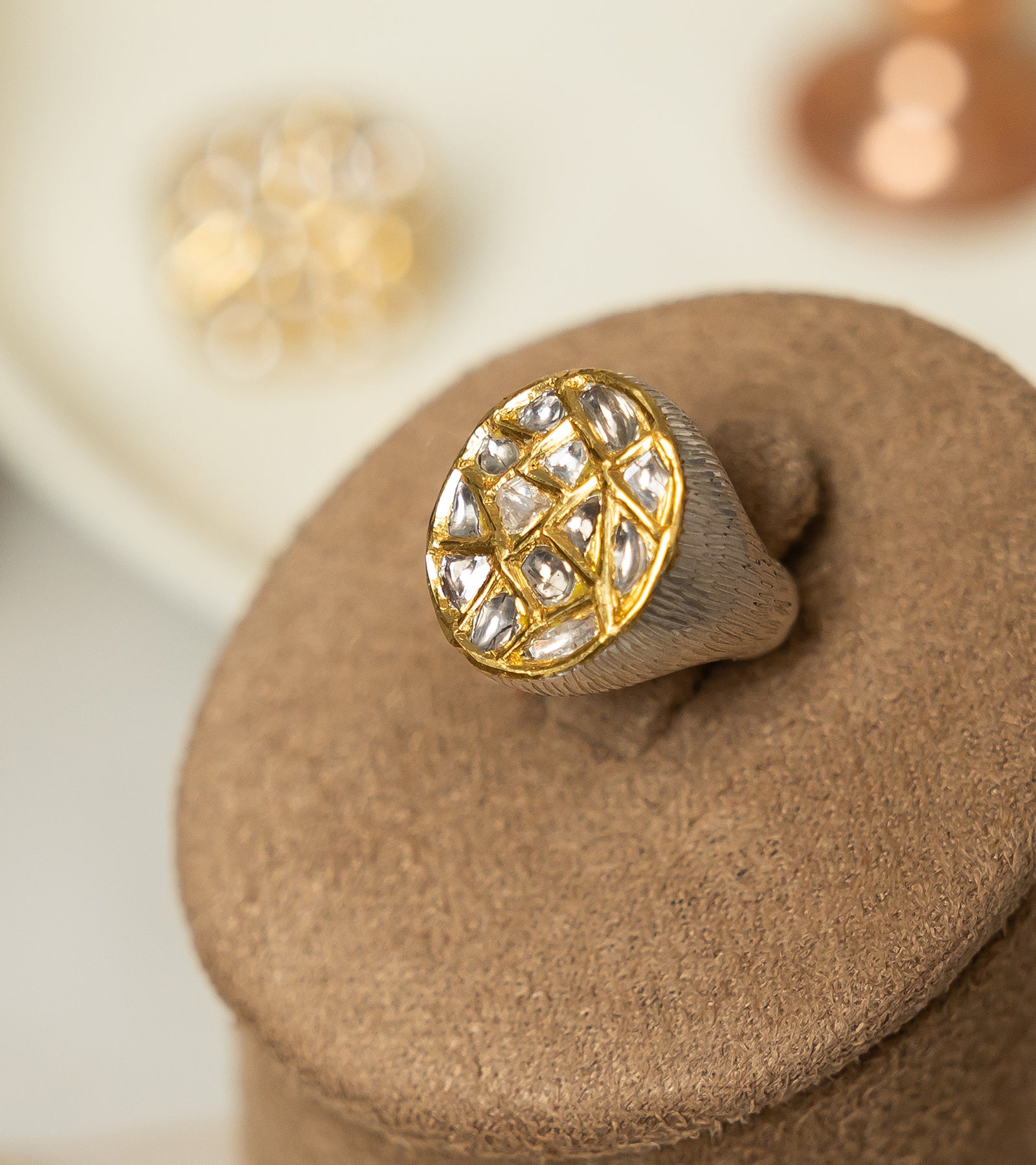 Indian Gold Rings by UNCUT Jewelry