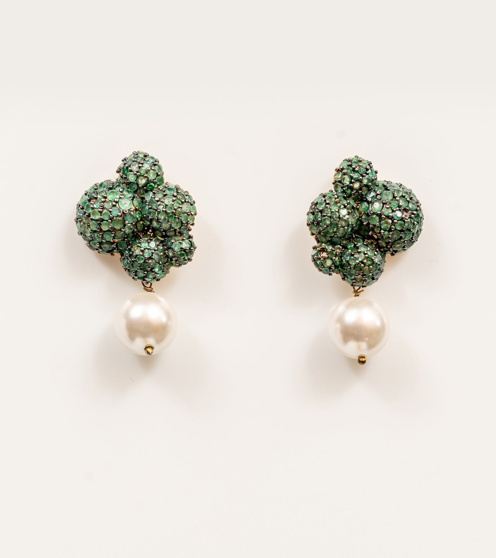 Emerald Bubble Earrings | UBAA
