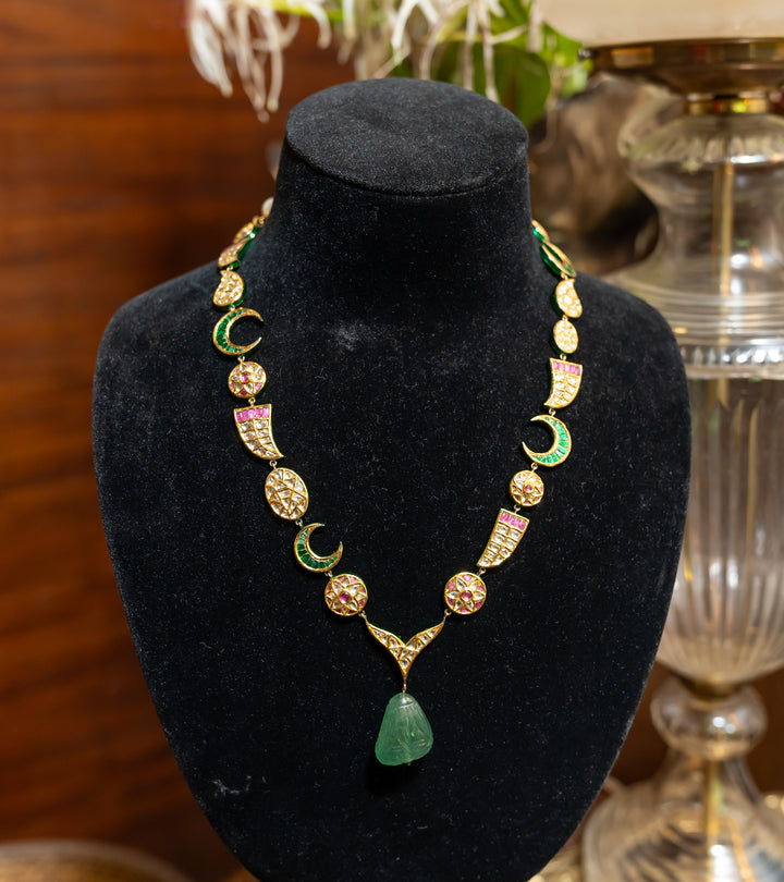 Polki Bridal Necklace by UNCUT Jewelry