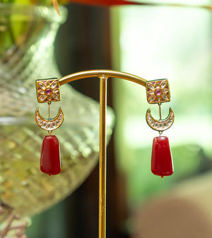 Indian Festive Earrings by UNCUT Jewelry