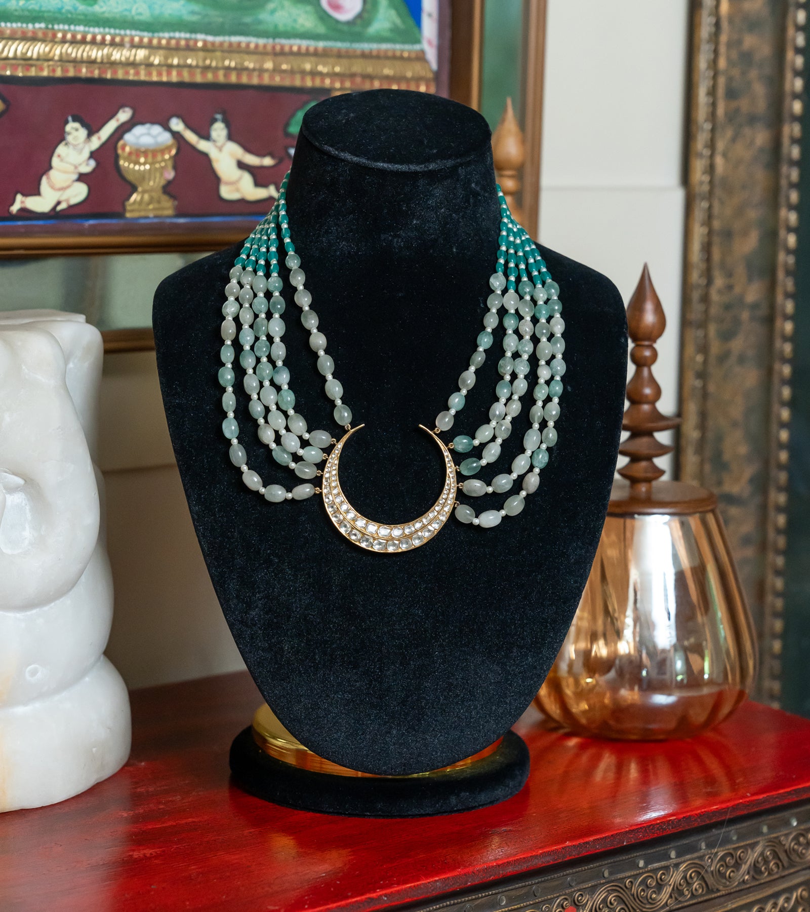 Indian Festive Necklace by UNCUT Jewelry