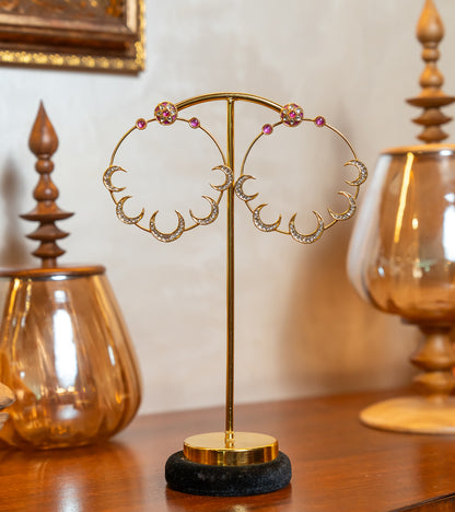 The Aayesha Oversized Polki Chandbalis in Gold-Festive Jewelry