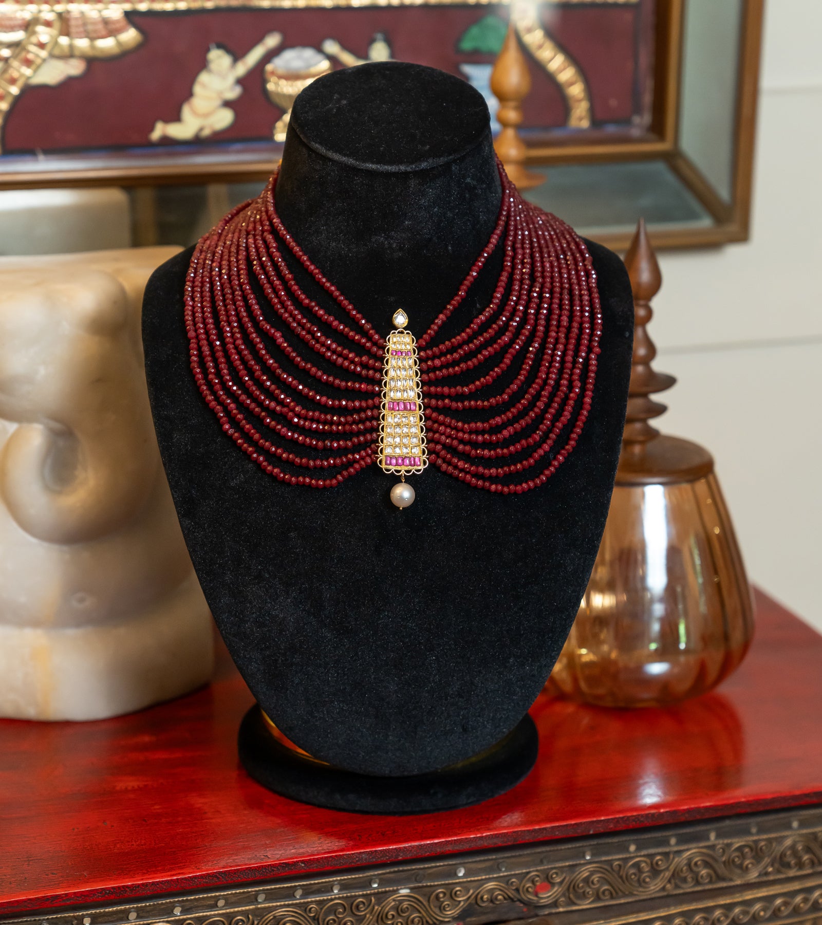 Indian Festive Necklace by UNCUT Jewelry