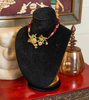 Gold Polki Necklace by UNCUT Jewelry