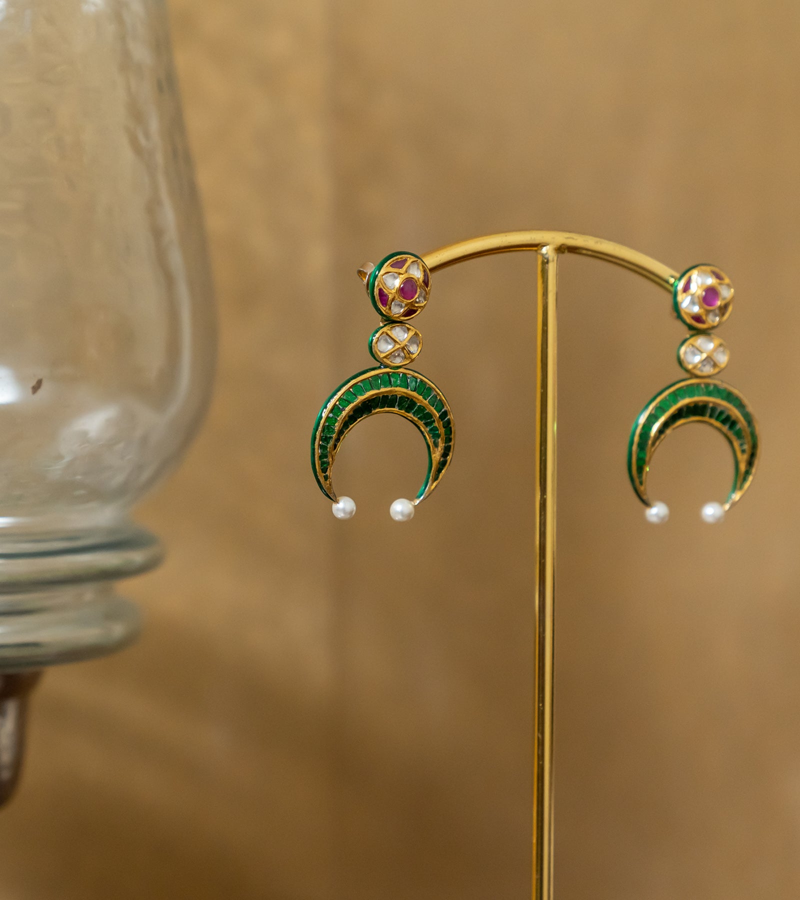 Polk Bridal Earrings by UNCUT Jewelry