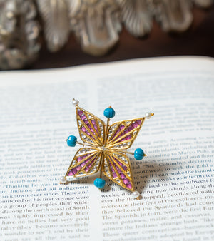 Festive Glam Brooch by UNCUT Jewelry