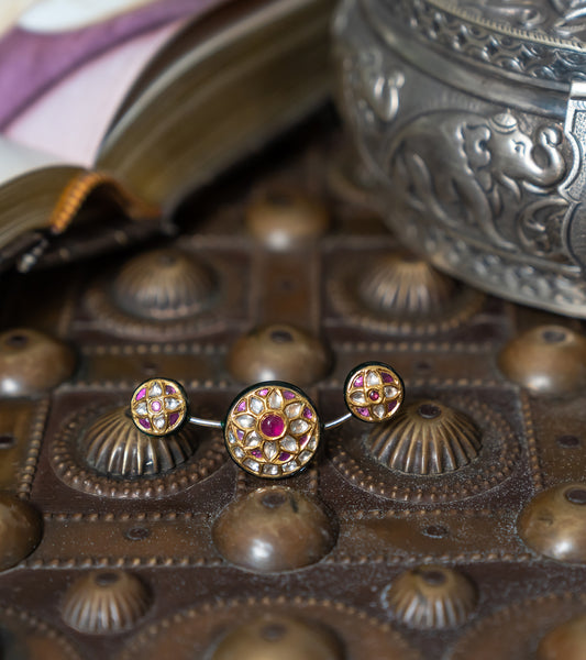 The Tiana Polki & Ruby Ring in Gold-Festive Jewelry